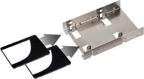 Image du produit Silverstone SST-SDP08 Convertisseur de baie 3.5 vers 2x 2.5 pouces