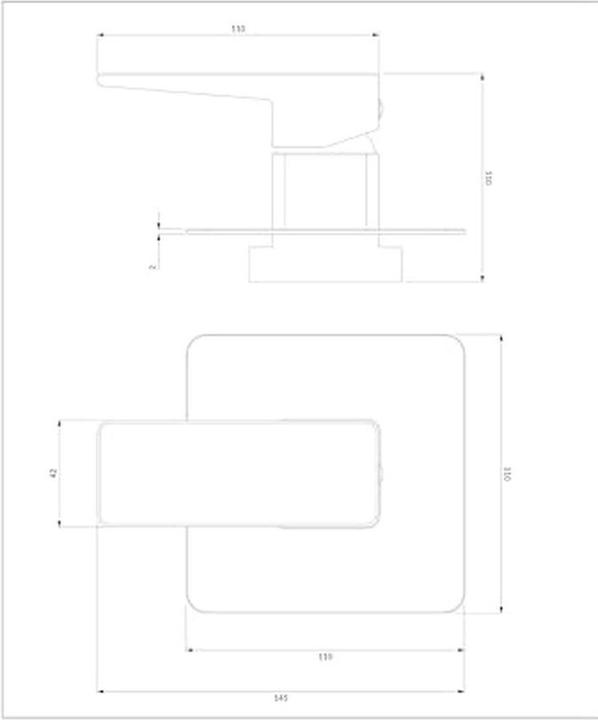 Immagine prodotto Omnires parma - inbouw douchekraan, met inbouwdeel, wit/chroom
