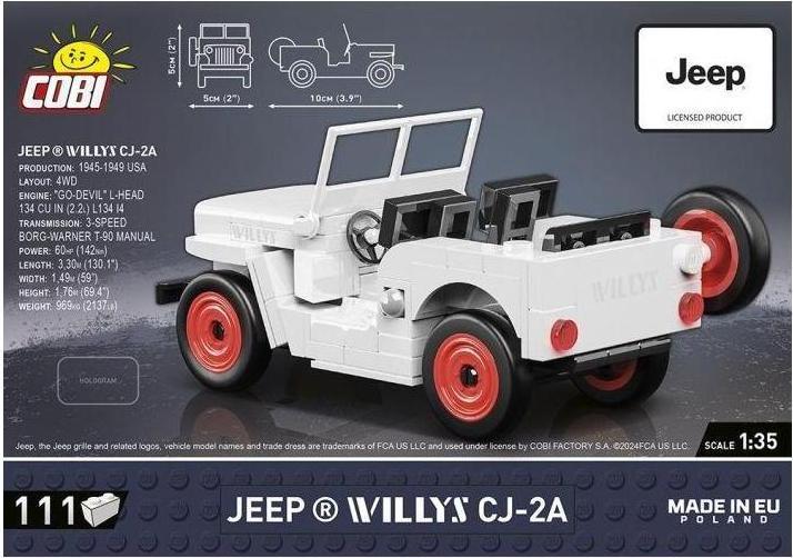 Image du produit Cobi 24518 Jeep Willys CJ-2A