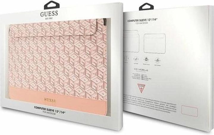 Produktbild Guess PU G Cube Computer Sleeve 13/14 - pink (14")