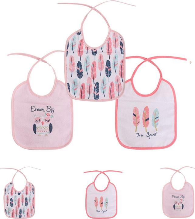 Actual product image Baby Care set 3 bavoirs bébé