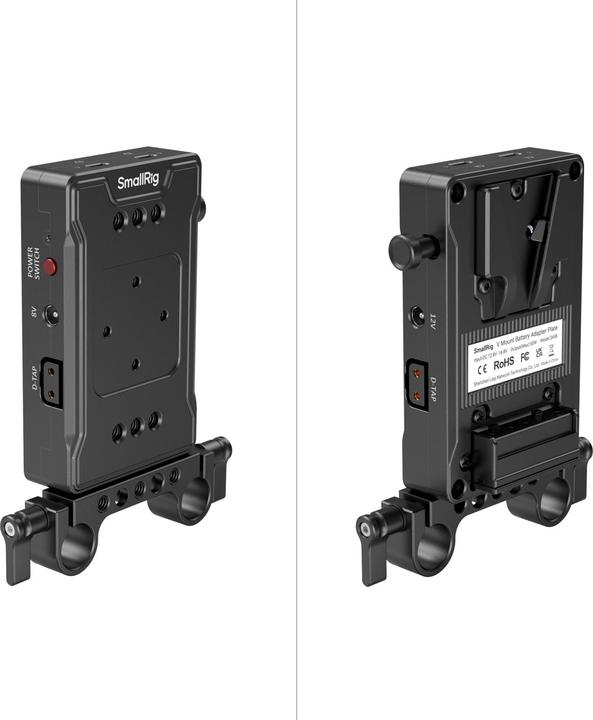 Immagine prodotto SmallRig V Mount Battery Adapter Plate (Basic Version) with Dual Rod Clamp 3498B