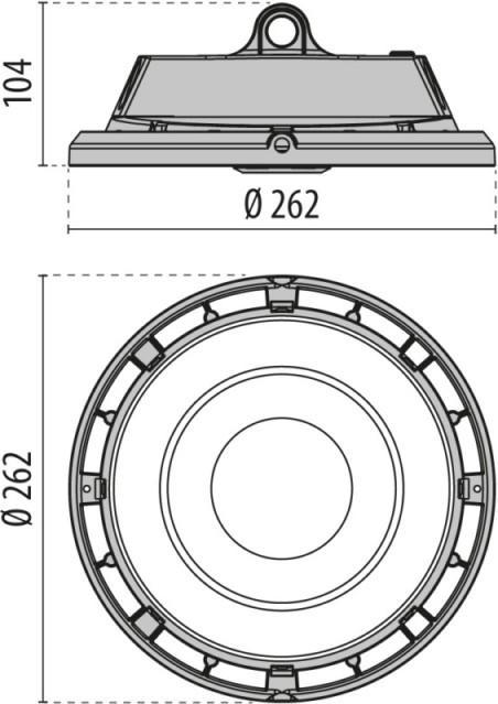 Produktbild PiL LEDHallentiefstrahler IP65 100W 13903lm 4000K 3111274 (13903 lm)