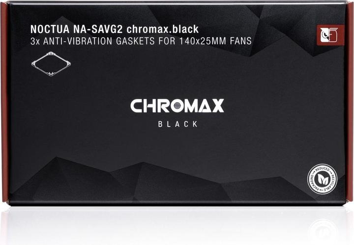 Immagine prodotto Noctua NA-SAVG2 set antivibrazioni nero chromax