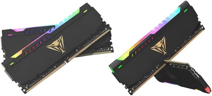 Productafbeelding Patriot Viper Steel RGB DDR4 32GB 2x16GB 3600MHz w/ Juodas heatshield Dual Kit (2 x 16GB, 3600 MHz, DDR4 RAM, DIMM 288 pin)
