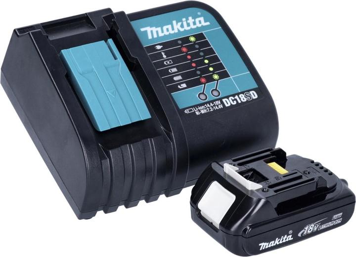 Produktbild Makita DBO 180 SY1J Akku Exzenterschleifer 18 V 125 mm + 1x Akku 1,5 Ah + LadegerÃ¤t + Makpac (Exzenterschleifer)