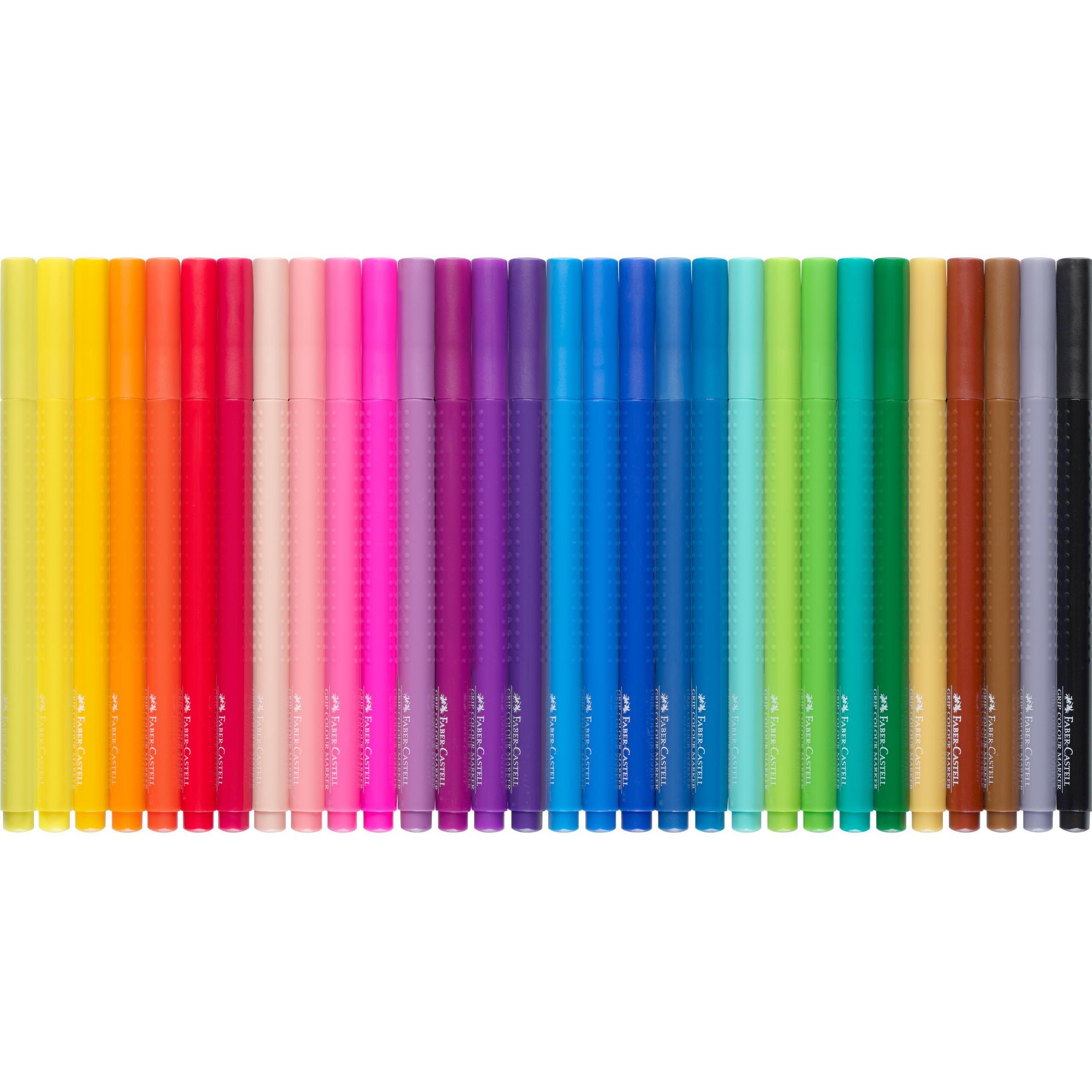Thumbnail - Faber-Castell, Malstifte, Grip Permanentmarker (Mehrfarbig, 30 x)