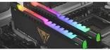 Actual product image Patriot DDR4 PC3600 16GB (2x8) Viper Steel RGB (2 x 8GB, 3600 MHz, DDR4-RAM, DIMM)