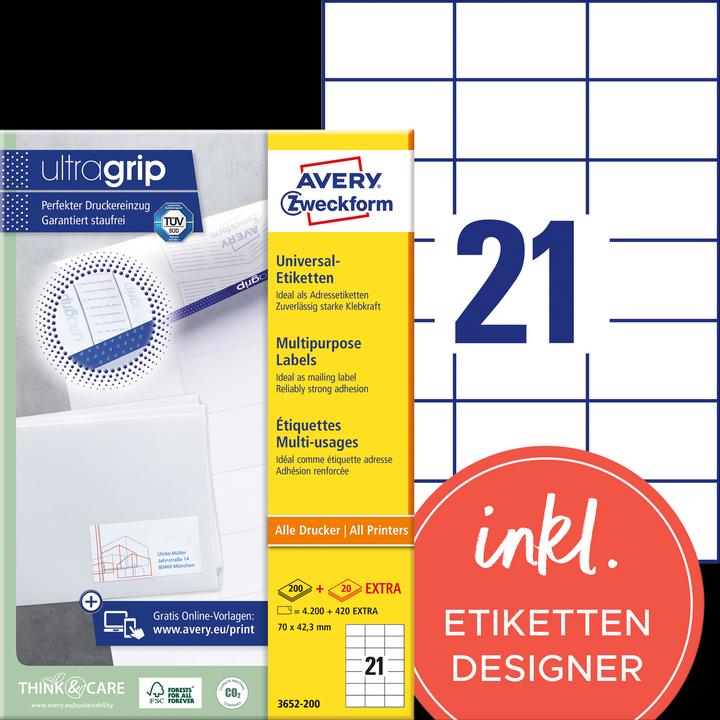 Productafbeelding Avery Universele etiketten