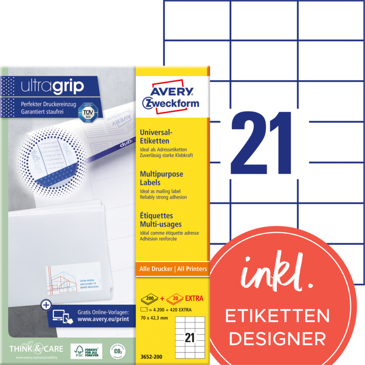 Productafbeelding Avery Universele etiketten