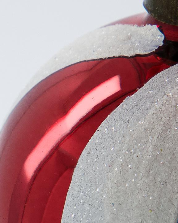 Image du produit House Doctor Christmas ornaments, HDTwister, WhiteRed (100 -pièce)