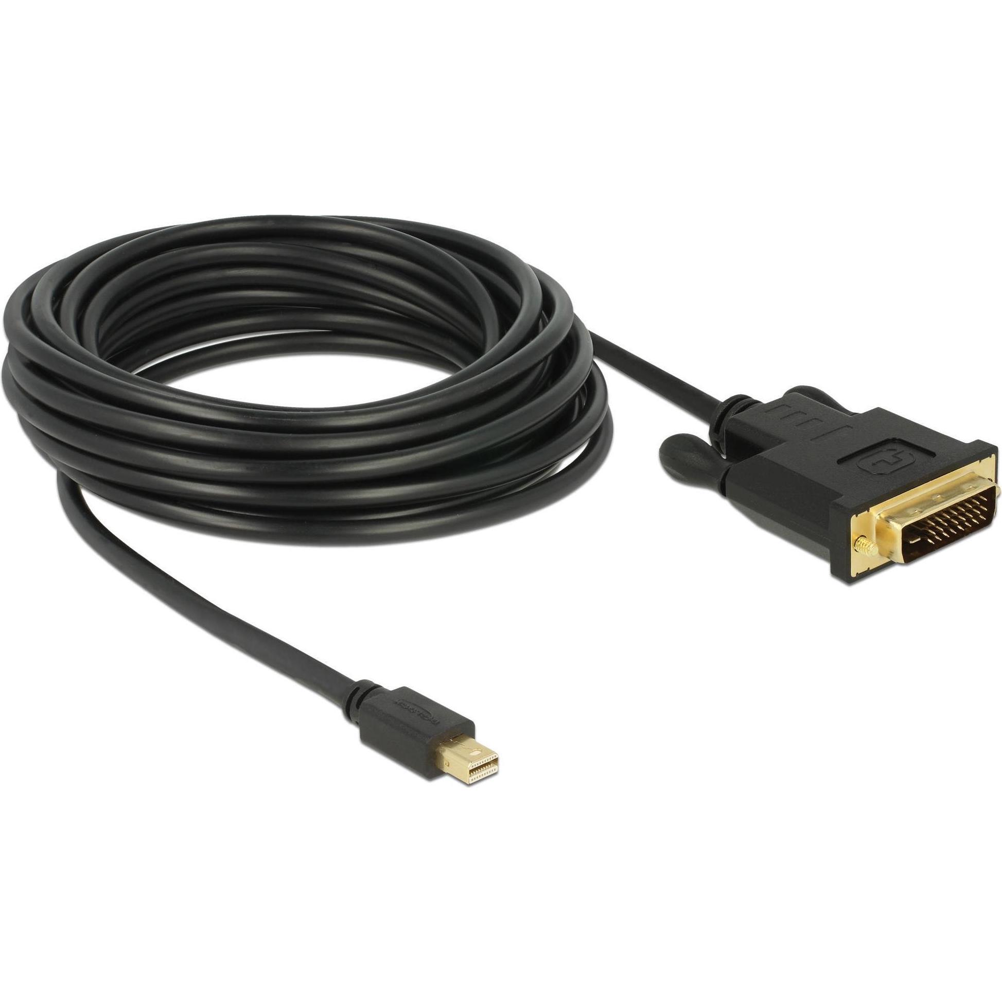 Thumbnail - Delock Mini DisplayPort — DVI (5 m, DisplayPort, DVI), Video Kabel