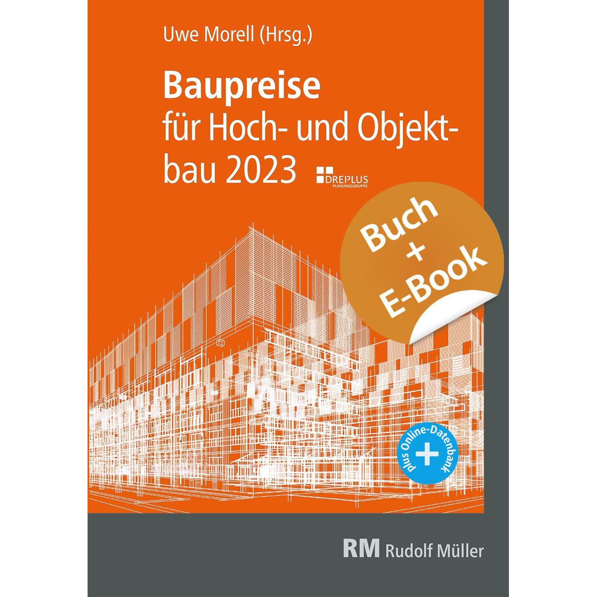 Thumbnail - Baupreise für Hochbau und Objektbau 2023 - mit E-Book (PDF), Fachbücher von Uwe Morell