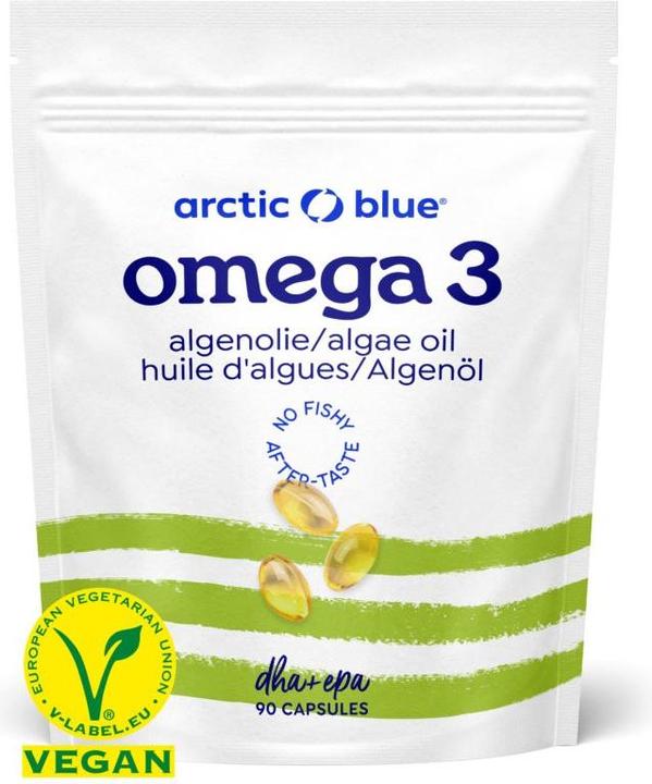 Arctic Blue Capsules d'huile d'algues oméga 3 avec DHA & EPA (90 pièce(s), Capsules, 75 g)