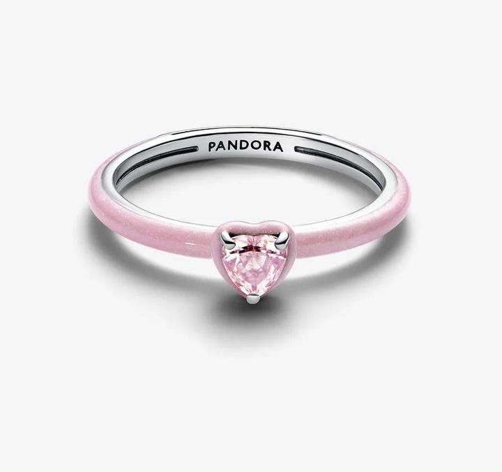 Actual product image Pandora Chakra Heart Ring (54, 925 Silver)