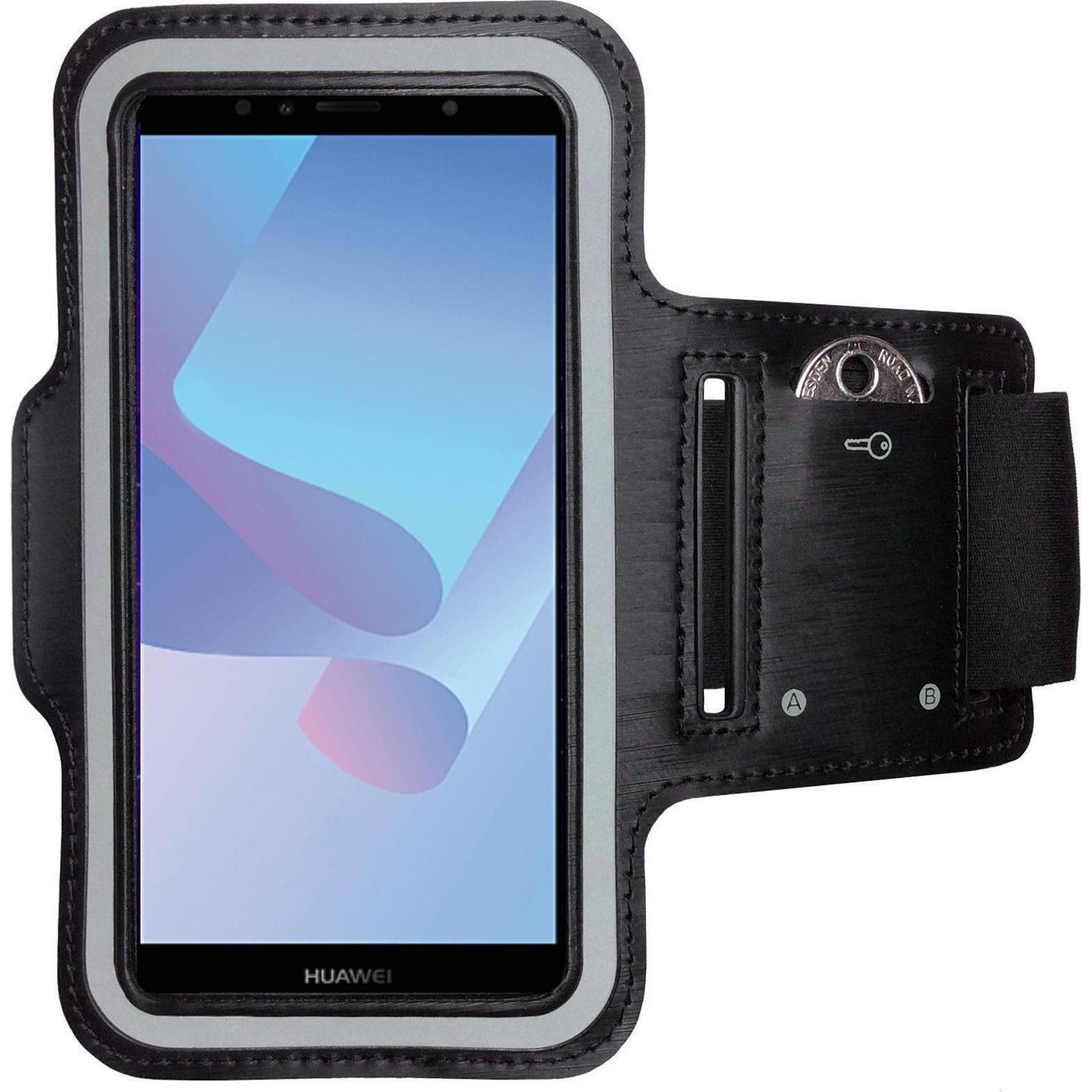CoverKingz Sportarmband für Huawei Y6 2018, Smartphone Sportarmband, Schwarz