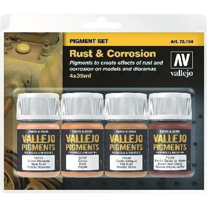 Vallejo Rust and Oil Pigment-Set Farbpigmente (35 ml) (73194)