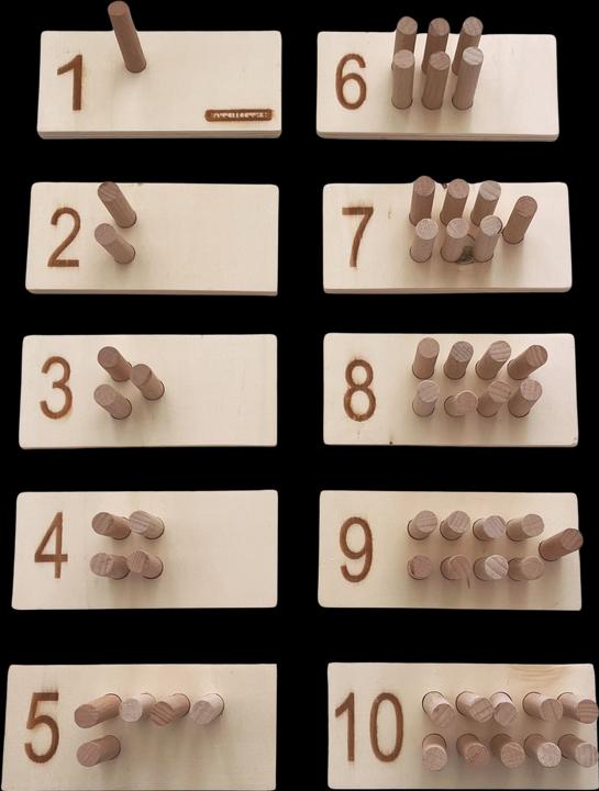Actual product image Intellectiki Wooden Number Rod