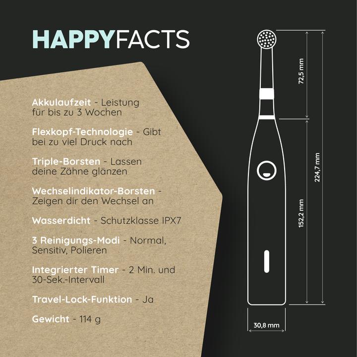 Image du produit happybrush Happy Brush ECO R2 (Brosse à dents oscillo-rotative)