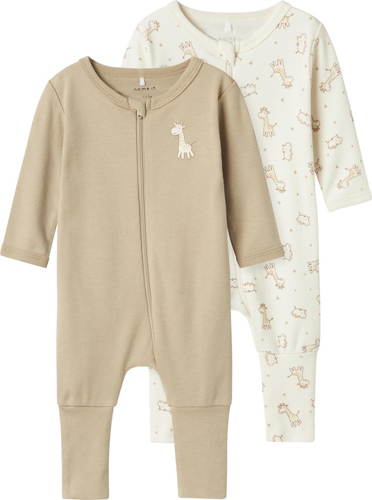 Produktbild Name it Nbnnightsuit 2p Zip Ff Jet Giraffe Noos (92)
