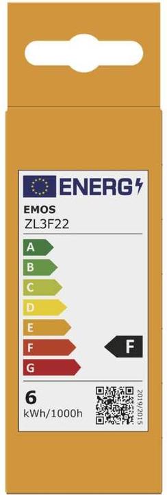 Energy Label Emos LED lamp Basic Candle / E14 / 5.5 W (40 W) / 470 lm / Warm white (E14, 470 lm, 1x)