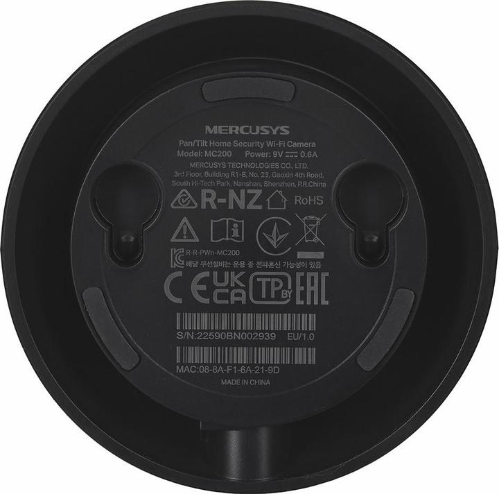 Image du produit Mercusys MC200 blanc / Caméra IP domestique / FHD / WLAN / microSD / LED IR / Haut-parleur et microphone (1920 x 1080 Pixels)