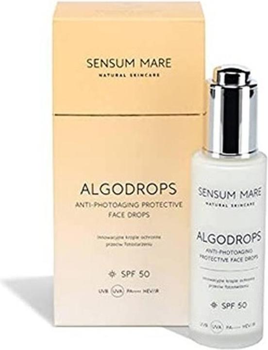 Produktbild Sensum Mare ALGODROPS Innovative Schutztropfen gegen Lichtalterung SPF 50 UVB UVA PA++++ HEV/IR (Sonnencreme Gesicht, SPF 50)