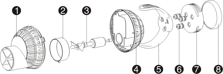 Produktbild SunSun JVP-130 Strömungspumpe 4000 l/h 6 W Aquarium Pumpe 1 Düse Magnethalter