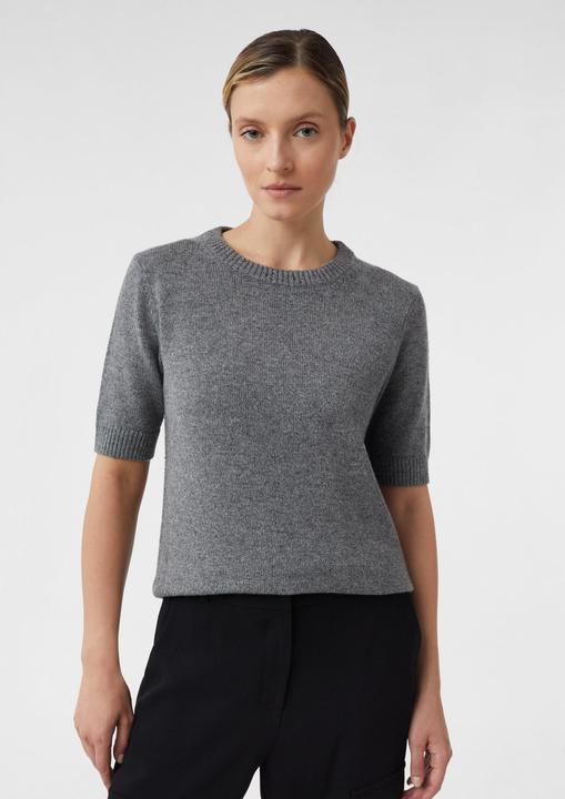 Produktbild Comma Strickpullover Kurzarm-Strickpullover mit dezentem Glitzereffekt (34)