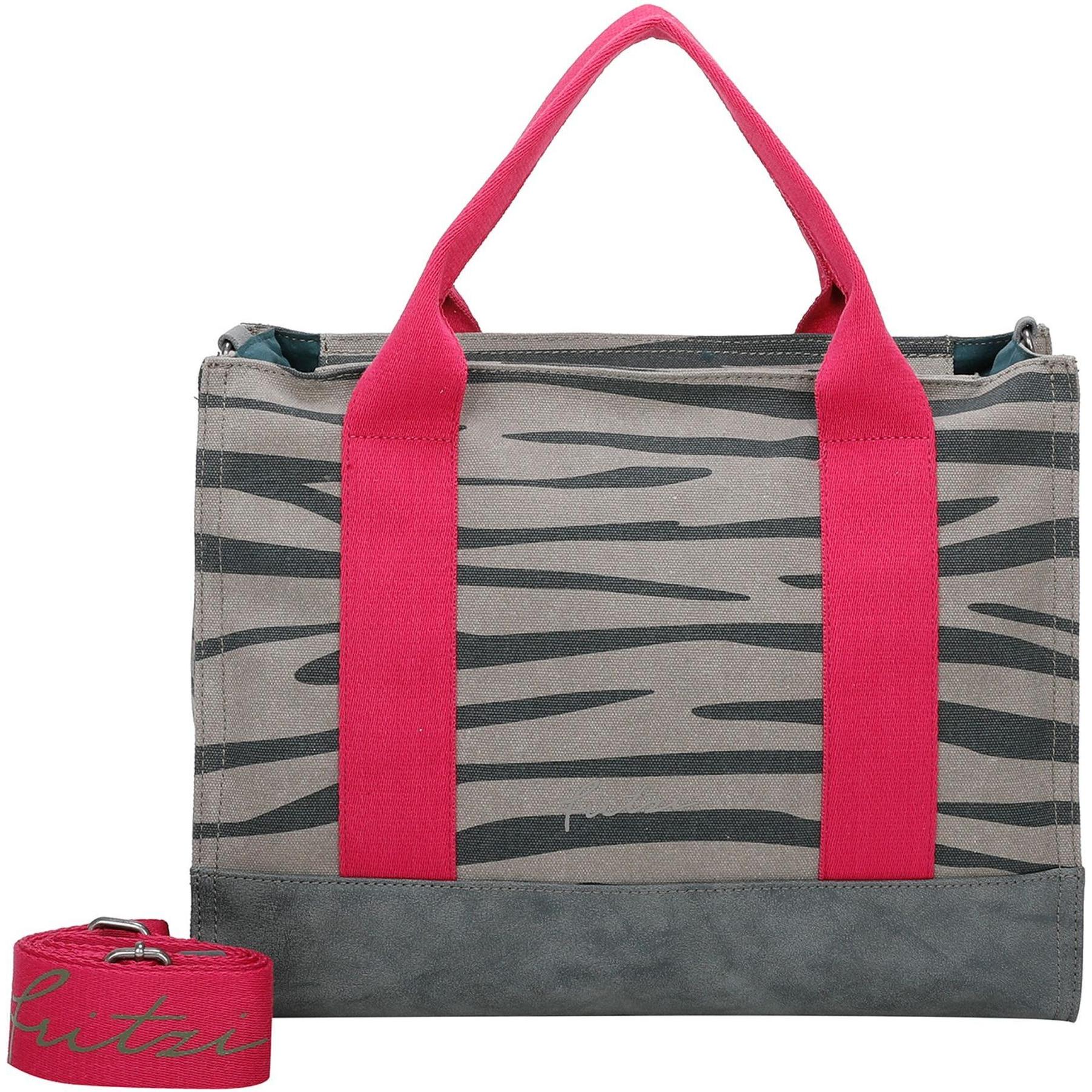 Fritzi aus Preußen, Tasche, Canvas Handtasche 40 cm, Mehrfarbig, (15 l)