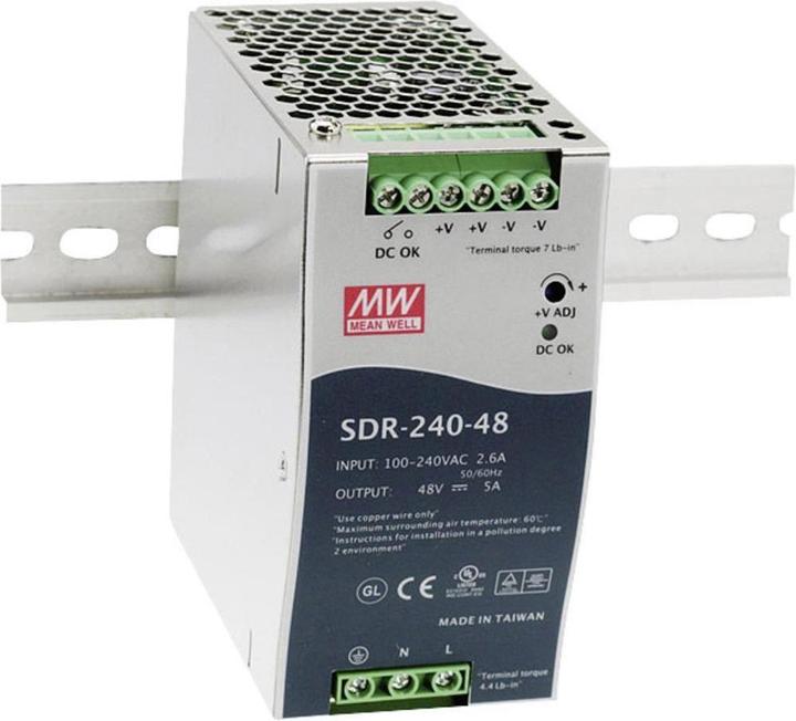 Actual product image MeanWell Mean Well DIN Rail Power Supply