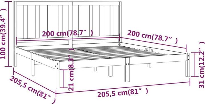 Image du produit vidaXL Valeda (200 x 200 cm)
