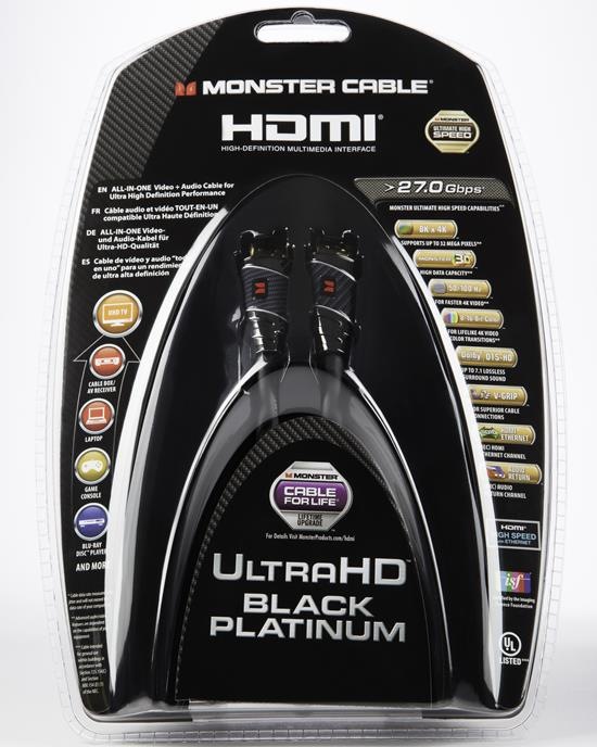 Actual product image Monster Black Platinum (1.50 m, HDMI)