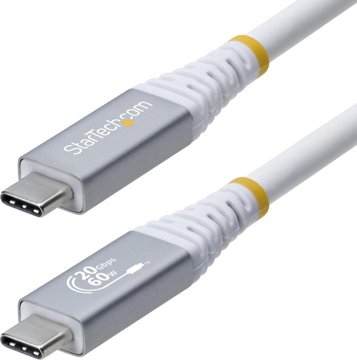 Produktbild StarTech White USB4 Cable - 3m (3 m, 60 W)