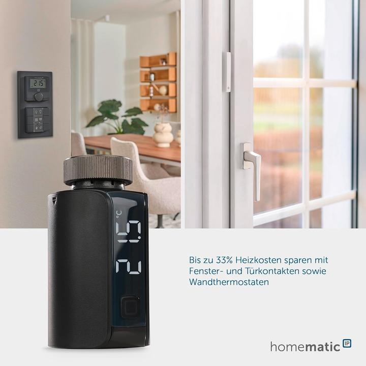 Actual product image Homematic IP Radiator thermostat Evo, anthracite