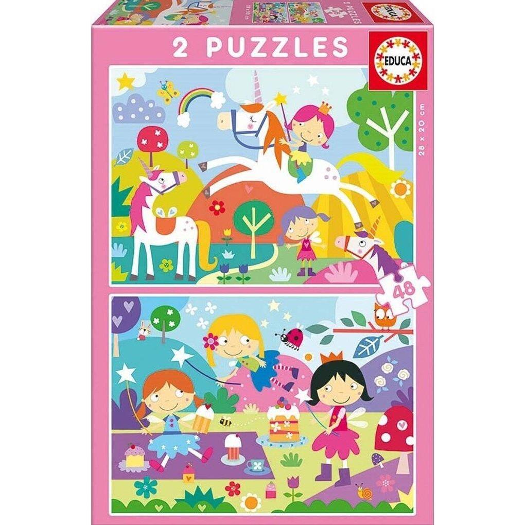 Thumbnail - Educa Παζλ 2×48Τεμ. Fantasy Friends 19993 (48 Teile)