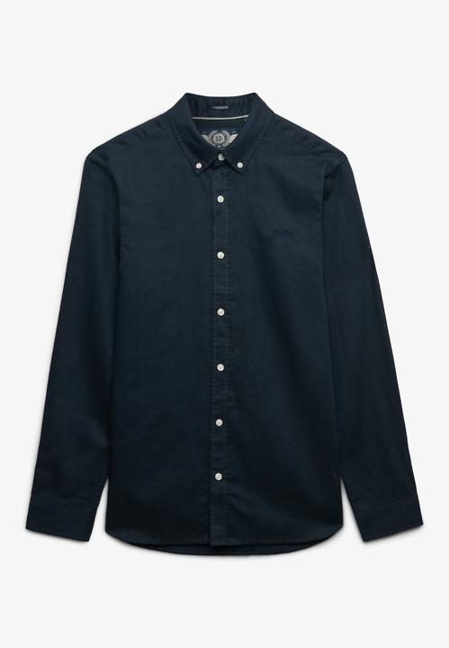 Immagine prodotto Superdry Baumwoll-Leinen-Hemd mit langen Ärmeln (S)