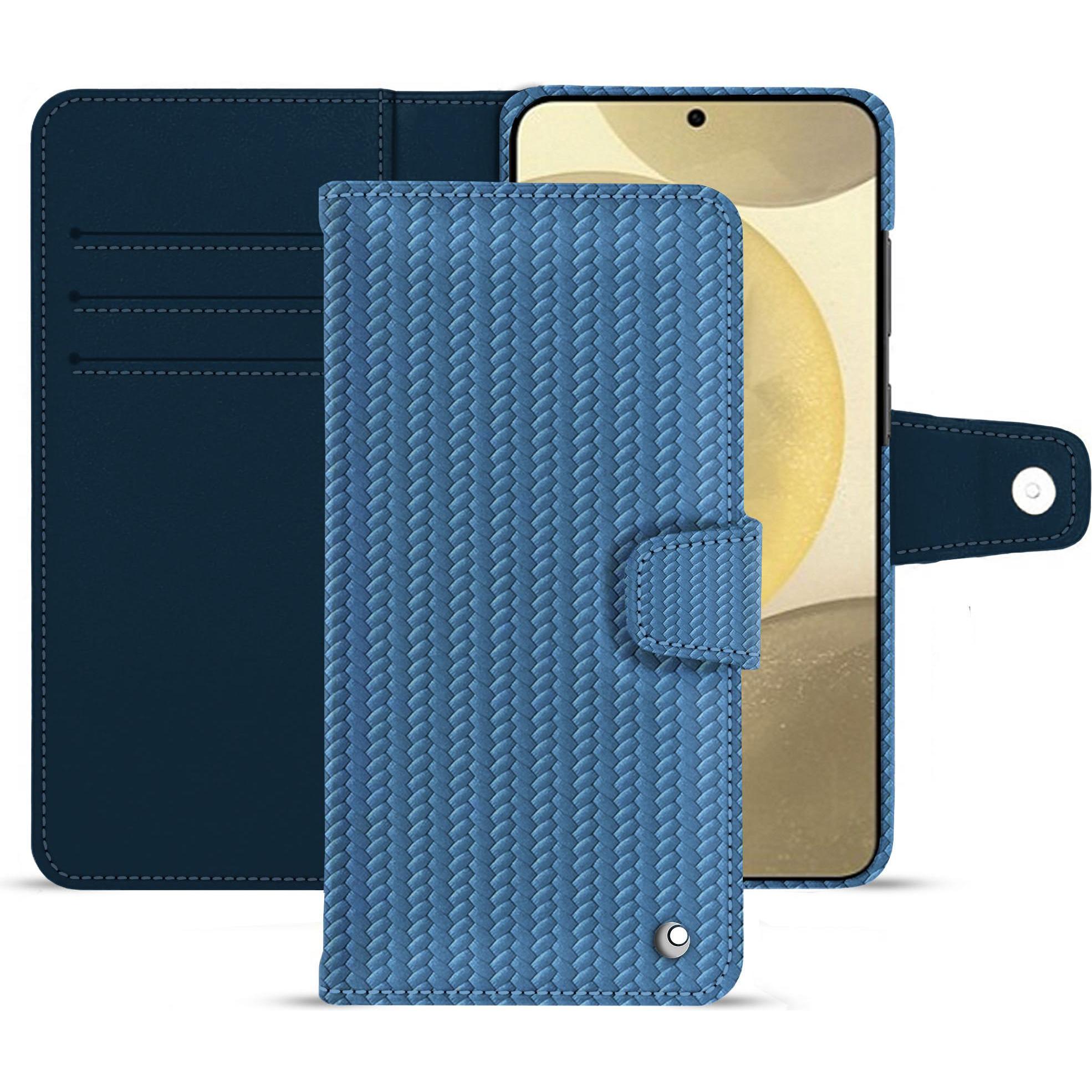 Noreve Lederschutzhülle (Samsung Galaxy S24+), Smartphone Hülle, Blau