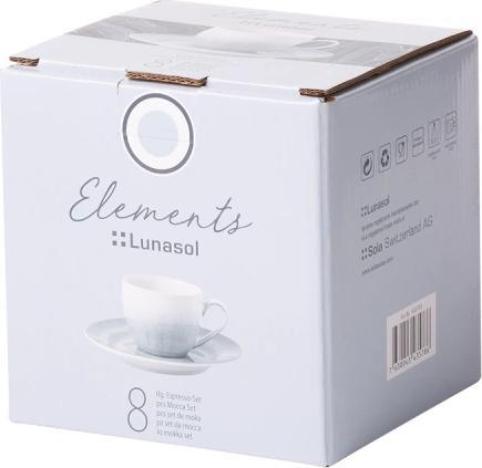 Image du produit Sola A Ensemble pour espresso Elements Vulcano, 8 pièces (90 ml, 8x)