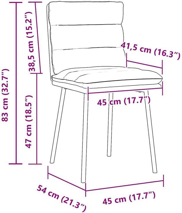 Produktbild vidaXL Esszimmerstuhl