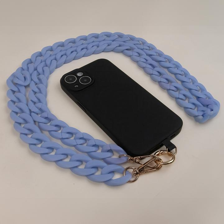 Actual product image OEM Phone chain long matte light blue