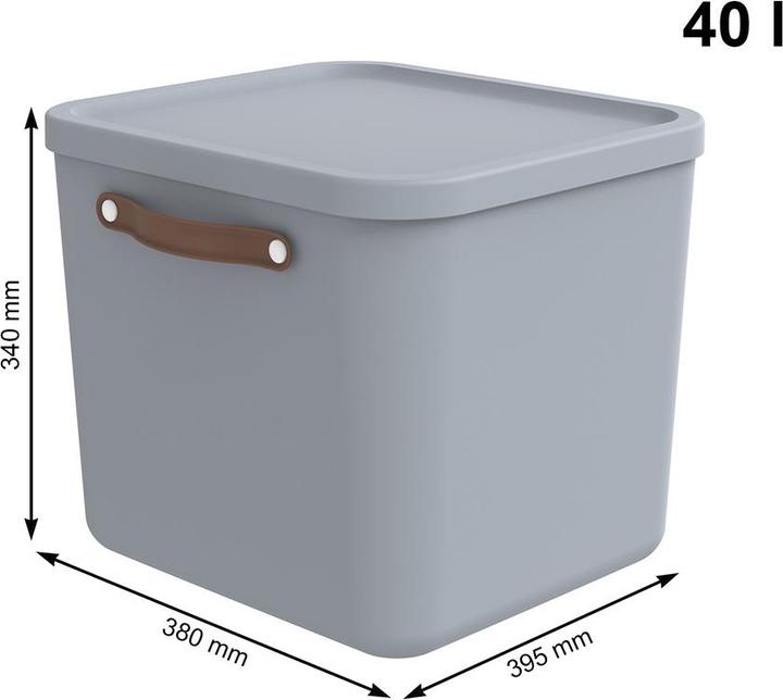 Produktbild Rotho Aufbewahrungsbox 40 l MALOJA (40 l, 1x)