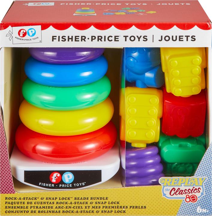Image du produit Fisher-Price Mattel 80th Anniversary RAS + Snap Lock Beads Bundle