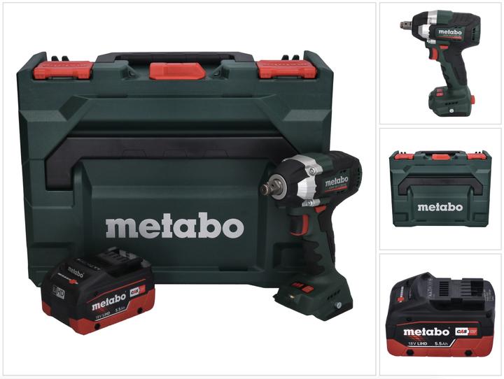 Immagine prodotto Metabo SSW 18 LT 300 BL Avvitatore ad impulsi a batteria 18 V 300 Nm Brushless + 1x batteria 5,5 Ah + (Batteria ricaricabile)