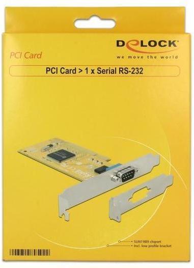 Productafbeelding Delock PCI-kaart > 1 x seriële RS-232 (0.12 m)