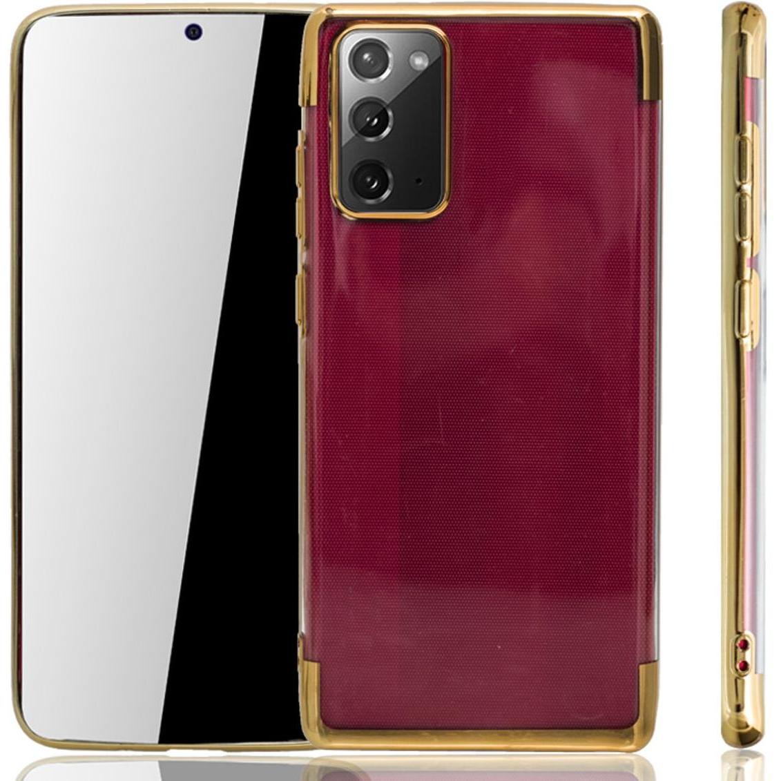 Thumbnail - König Design Handyhülle für Samsung Galaxy Note 20 Schutzcase Backcover Bumper Etuis Gold (Samsung Galaxy Note 20), Smar...