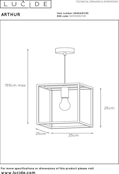 Produktbild Lucide Arthur (E27)