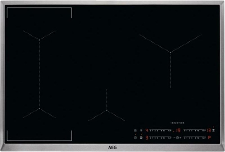 AEG IKS8444SXB Plaque de cuisson autonome / Induction / Série 6000 avec pont / Plaque de cuisson²Hotte