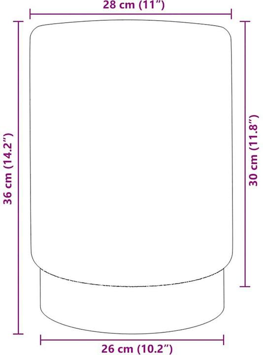 Actual product image vidaXL Hocker