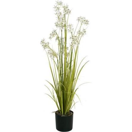 Europalms, Pianta Artificiale, Erba Gelsomino, Pianta Artificiale, Bianca, 130 Cm